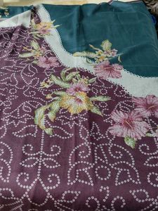Floral print woolen suit