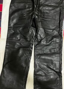 Black Faux Leather Pants