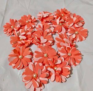 Craft Fabric Flowers 16 pcs