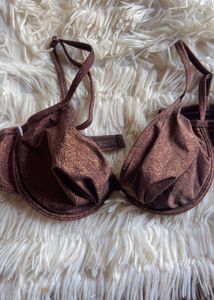 Sparkly Bronze Bikini Set