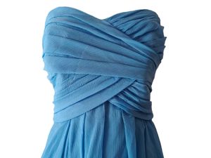 ✨ Stunning Blue Strapless Dress 🫶🏻😍
