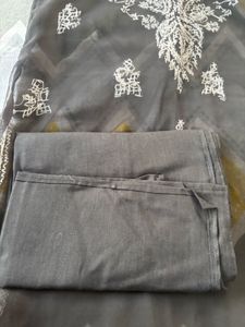 Elegant Black Embroidered Kurta Set