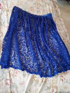 Blue Lace Tail Dress