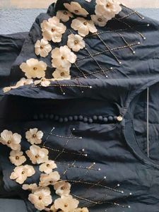 Elegant Dress with Floral Detail