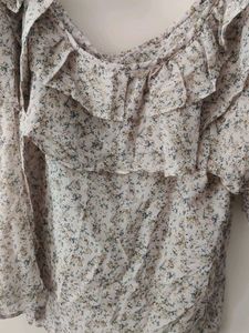 Floral Ruffle Off-Shoulder Top