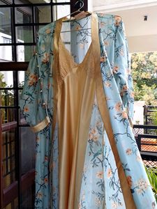 Beautiful Sea Green Night Dress
