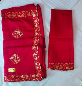 NEW RED SAREE
