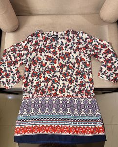 Floral Print Tunic Top