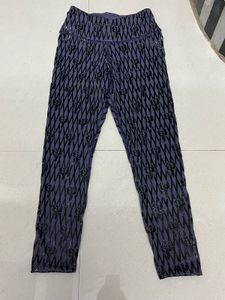 Stylish high waist Patterned Leather pant