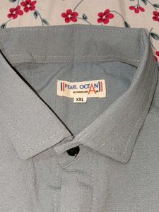 Men&#39;s Grey Long Sleeve Shirt XXL