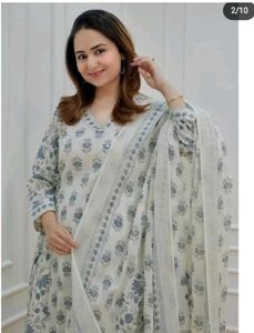 Comfortable Daily Wear Kurta With Harim Pantset