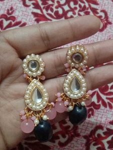 Elegant Pearl &amp; Bead Drop Earrings
