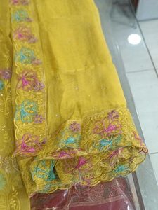 Yellow Embroidered Salwar Kameez