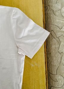 White Zara Basic Tee