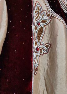 Khali+Maroon Sherwani