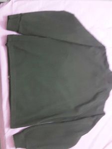 Green Fleece Zip-Up Jacket