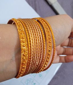 Metal Gold Glitter and Silver shine Chudiya Combo