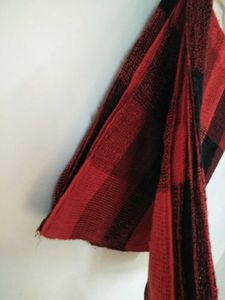Checked Winter Shawl-muffler