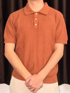 Mens Knitted Polo Shirt