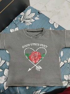 Heavy Material Cotton Tshirt For Girls