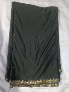 Elegant Black Saree with Blouse