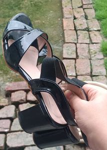 Black Heeled Sandals