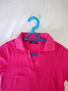 Casual Collar Crop Top