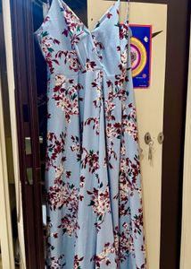 Floral printed maxi dress