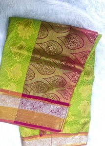 Elegant Green original  paatu Saree