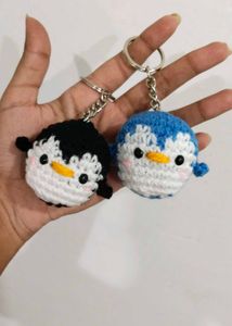 Crochet Penguin Keychains