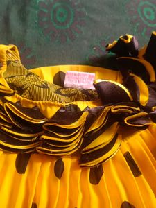 Yellow Balloon Tops For Baby Girl