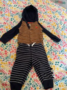 Baby Boy Hoodie T Shirt And Lower 6-9months