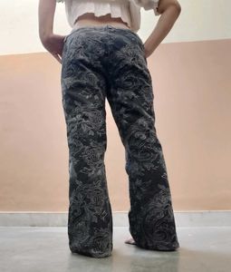 Y2K Floral Bootcut