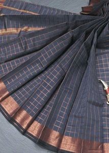 Elegant Checked Saree