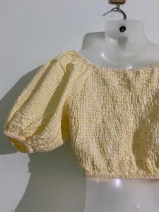 Cute Yellow Crop Top