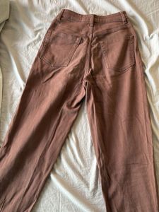 Brown Wide Leg Jeans