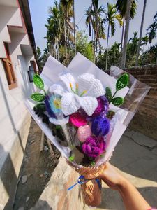 Crochet Multiple Flower 🌺🌹 Bouquet 💐✨