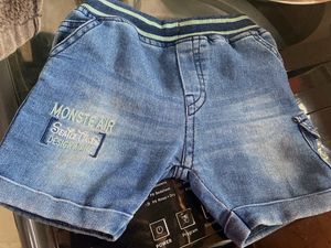Unisex Blue Colour Jeans Shorts