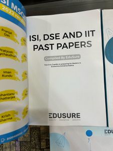 ISI, JNU, DSE, IIT Economics Entrance Exam Books