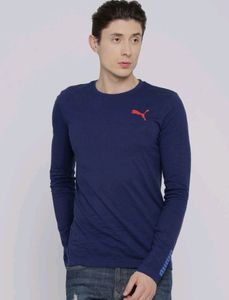 Puma Blue Long Sleeve T Shirt.