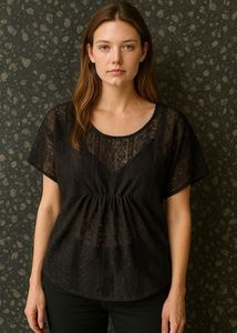 Midnight Elegance – Black Top 🖤✨