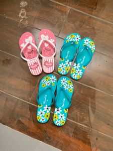 combo of 3 Cute Flip Flops - Fun Prints!