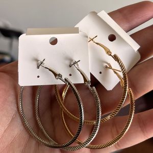 Hoop Earrings - Set of 2 Pairs
