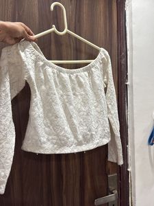 Cute White Crop Top