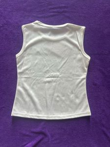 White Sleeveless Top - New with Tag