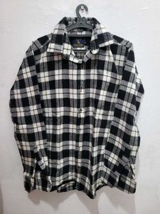 Black & White Flannel Shirt