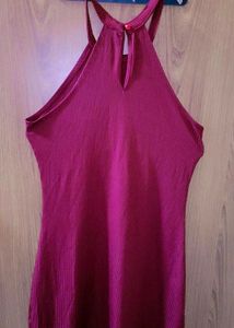 Ribbed Halter Bodycon Dress