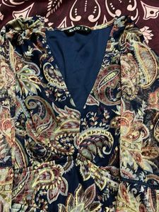 Paisley Print Maxi Dress