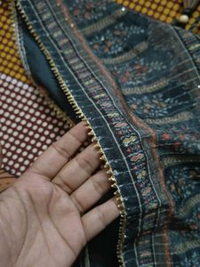 Elegant Printed Sharara Suit Set With Duppata