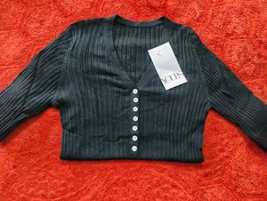 Chic Black Button-Down Cardigan❤️